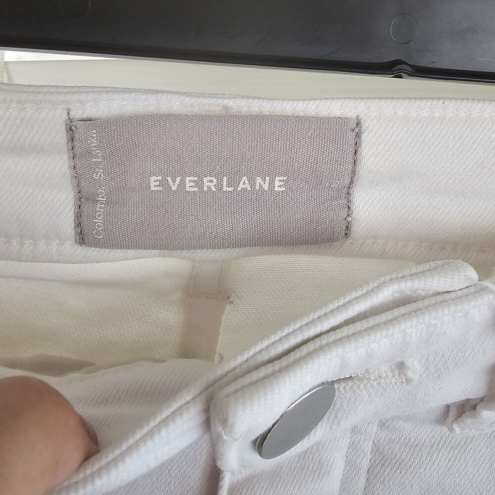 Everlane The Straight Leg Crop Pants in Bone Size 2 - Picture 4 of 6